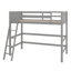 Lit mezzanine simple en bois massif avec échelle-1634807105