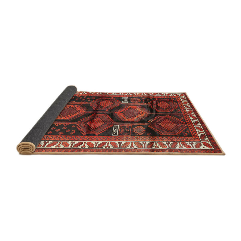 Tapis rouge à motif sud-ouest, Rond 6 pi