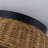 2-Light Natural Rattan Flush Mount
