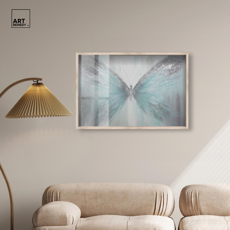 Décoration murale Lotte III Shadowbox Print par Art Remedy, cadre blond, 36 x 24, H 25 po x l 37 po, Cadre blond