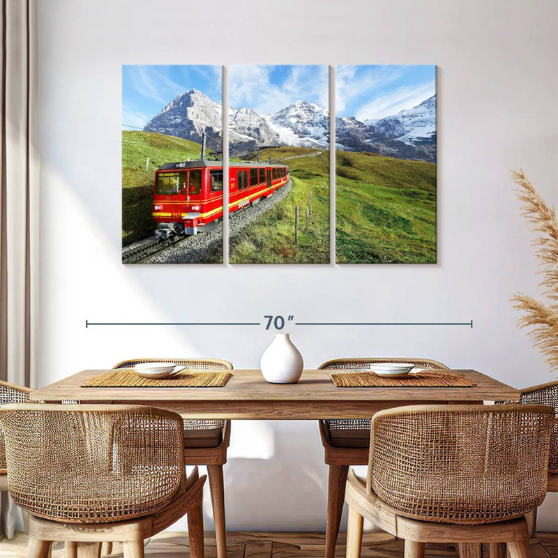 Mehar Bernese Highlands Train, 36" H x 57" W