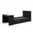 Twin Size Wooden Daybed Includes A Twin Size Trundle Bed, Desk, LED Lighting, And USB Connector-757381739-757381735