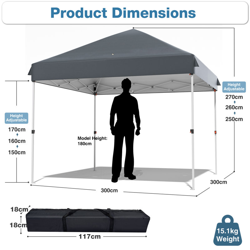 Pop Up Gazebo 3m x 3m