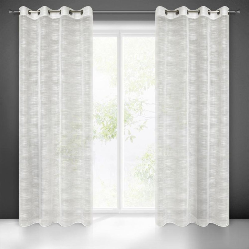 Liddington Asera Eyelet Room Darkening Curtains, Cream