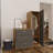 Modern Multi-Purpose Cabinet with 3 Drawers & Numerous Shelves, Atlantic Pine & Anthracite Finish, 15.8 x 55.1 x 17.7 inches | 100% Melamine Coated Particle Board, Stylish Storage Solution for Home & Office-1514861388