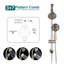 Tête de douche à pluie murale 5 pouces avec douche à main multifonction Topcraft-125562387