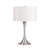 Retro Silver Metal Table Lamp