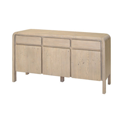 Buffet en pin récupéré de 63 po Hopkins, brun