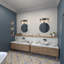 Éclairage pour meuble-lavabo à 3 lumières à intensité variable Starklake-71472553
