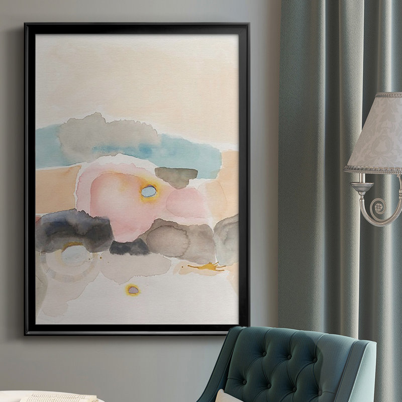 Desert Canyon I, reproduction encadrée de qualité supérieure - prête à être accrochée, Noir, H 30,5 po x l 22,5 po x P 1 po