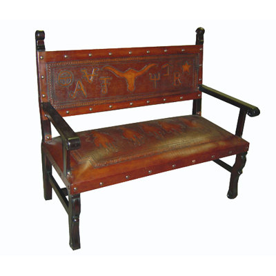Spanish Leather Bench
