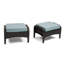 Barcelo Rattan Club Ottoman with Cushion-1523223143