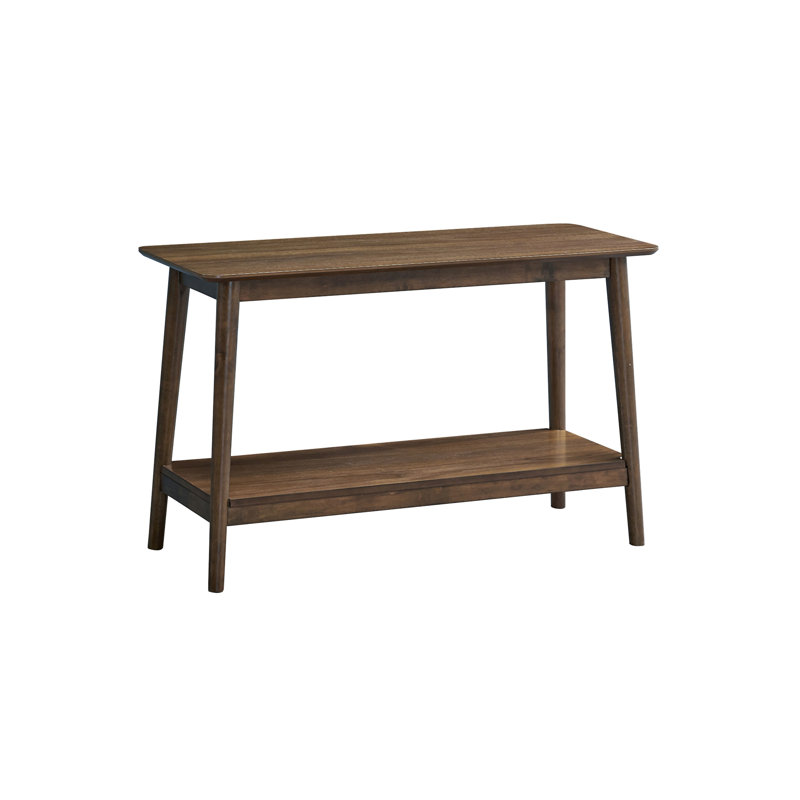 Lamonte Walnut Sofa Table W/Shelf