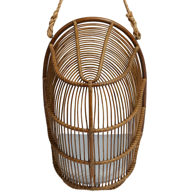 Renoir Originals Swing Chair, White Canvas, Antique