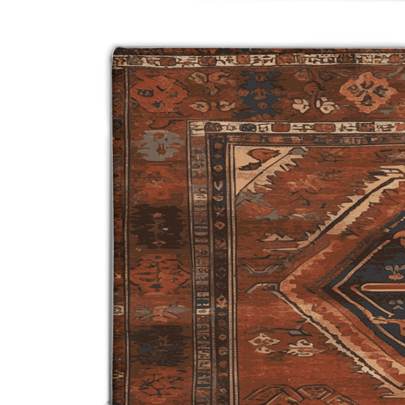 Turkish Brown Indoor and Outdoor Area Rug, Rectangle 2' x 3'