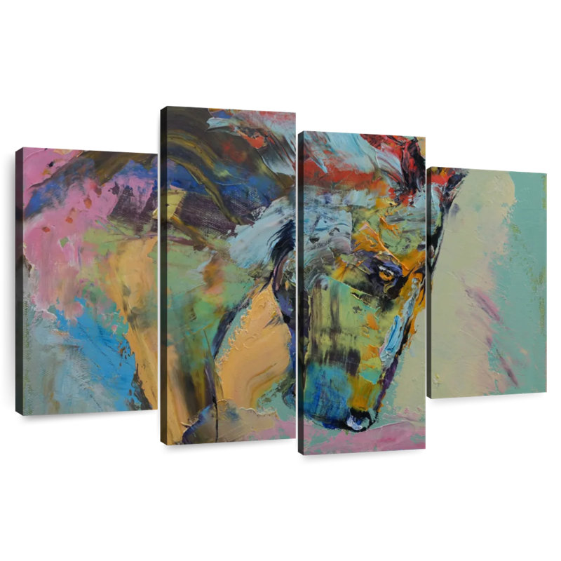 Brampt Painterly Horse, 54" H x 84" W