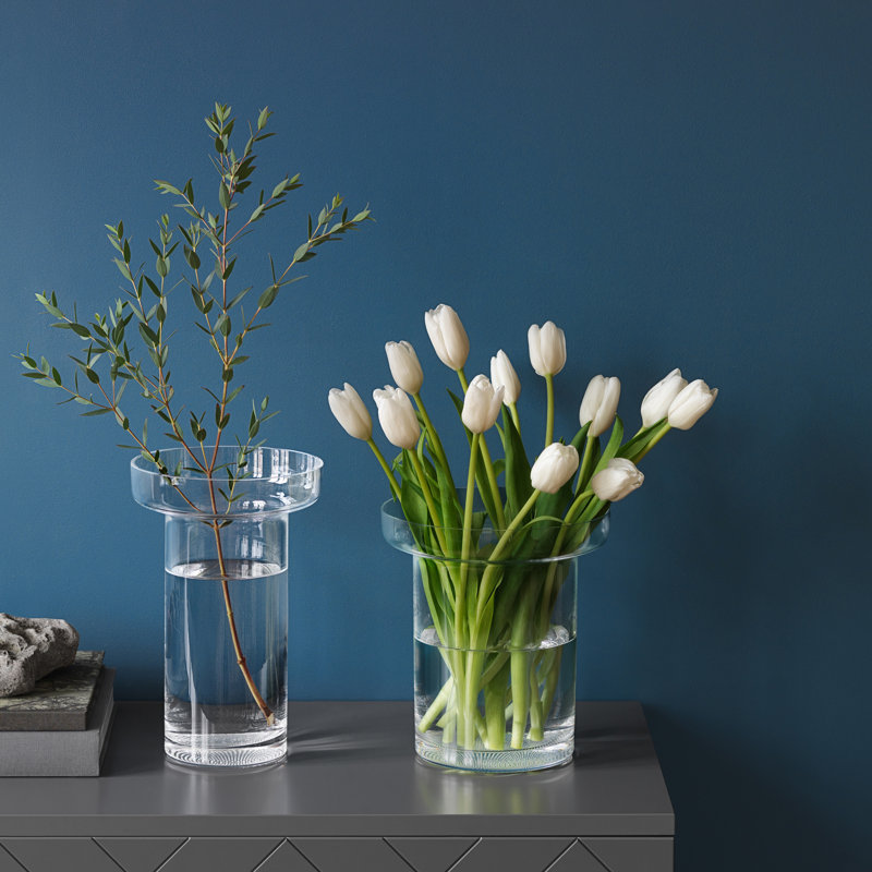 Limelight 1 Table Vase, 7.83" H x 7.25" W x 7.25" D, Clear
