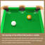 Table de billard rectangulaire en bois clair 96,46 po avec accessoires