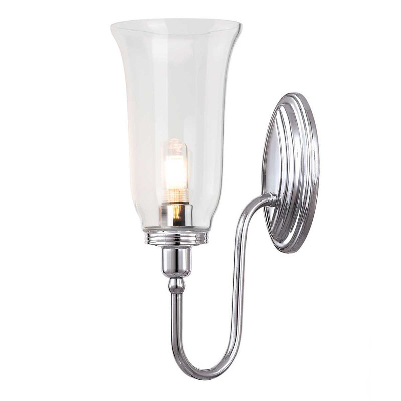 Thomasson Armed Sconce, Polished Chrome
