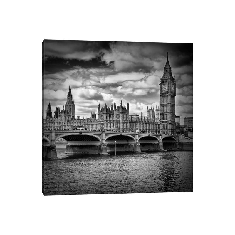 London Westminster by Melanie Viola - Wrapped Canvas Gallery-Wrapped Canvas Giclée, 66.04 cm H x 66.04 cm W x 3.175 cm D