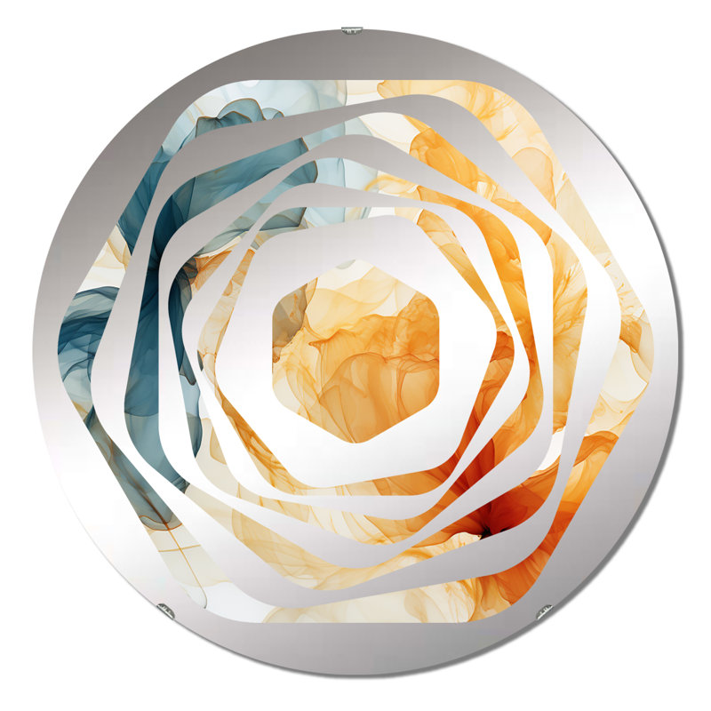 Bibiane - Miroir décoratif Amorphe, 23,6 po x 23,6 po