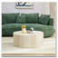 Table basse ronde avec relief fabriqué à la main-981242260