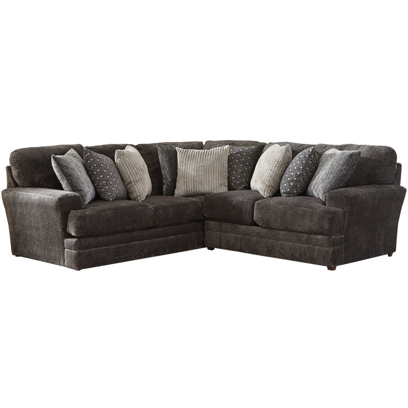 Canapé modulaire Sazur, Mélange de polyester gris