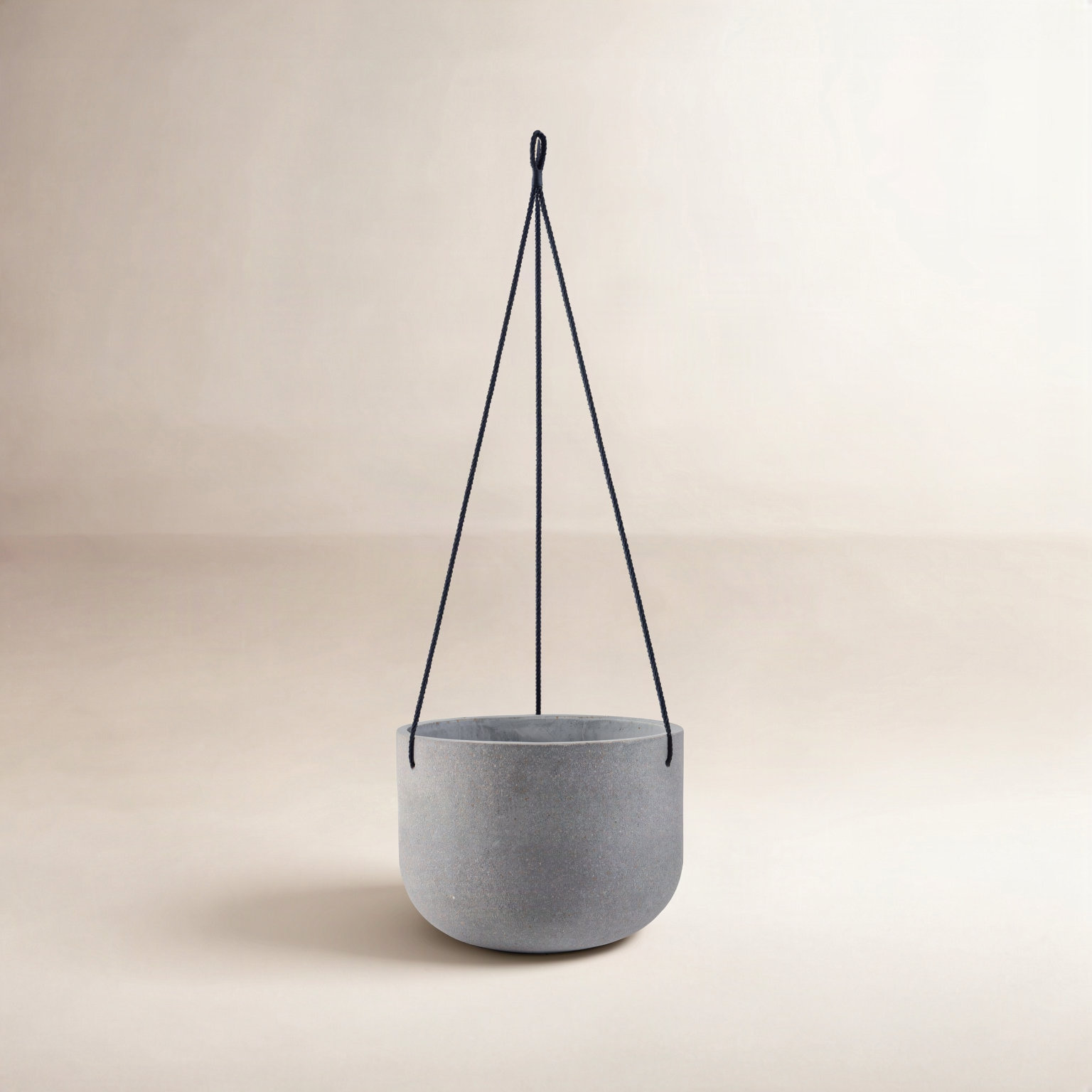 McGrath 12" Hanging Planter, Light Gray