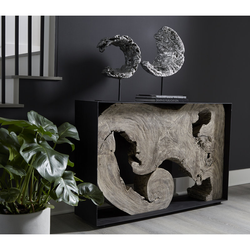 Cast Eroded Circle on Stand