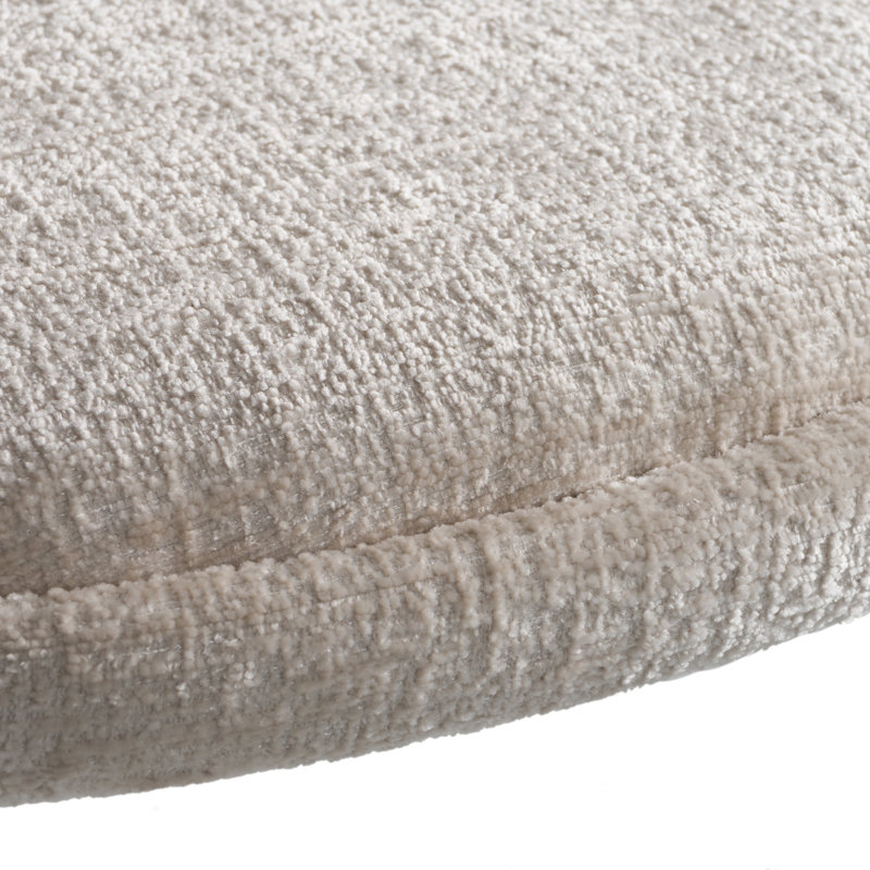Fauteuil de salle à manger rembourré Faerron, Gris clair