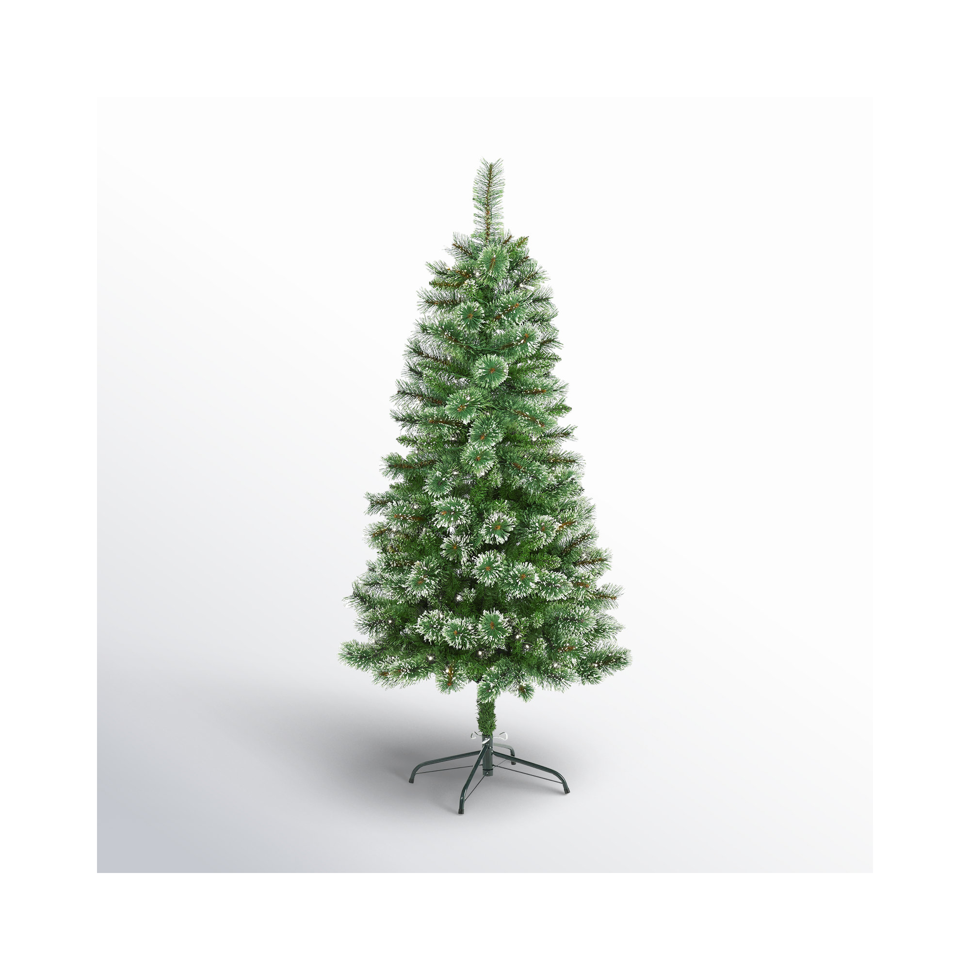 Lighted Artificial Pine Christmas Tree, 5' H