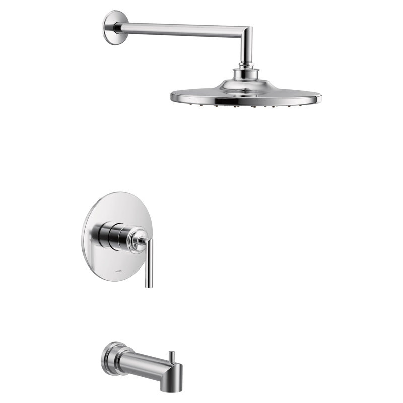 Ensemble de garniture de baignoire et douche à 1 poignée Arris M-CORE 3-Series Eco-Performance, valve requise, Chrome