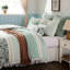 9 pièces en coton pour très grand lit - thème Shabby Chic avec édredon, édredons, taies décoratives et adorables coussins décoratifs-128745188