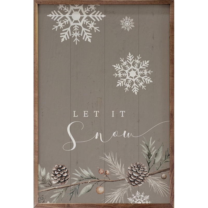 Let It Snow Snowflakes - gris, H 8 po x l 5 po x P 1 po
