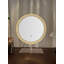 Miroir de meuble-lavabo à DEL avec 3 températures de couleur (lumière froide / naturelle / chaude), gradation continue à contrôle tactile, lumière douce et opaque, cadre en forme de losange et base en acrylique, miroir transparent HD-34446834