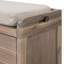 Banc de rangement pour hall d'entrée avec panier amovible et 2 tiroirs Khalin-256415580