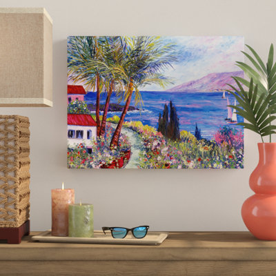 «Villa in Maui», reproduction d'art sur toile