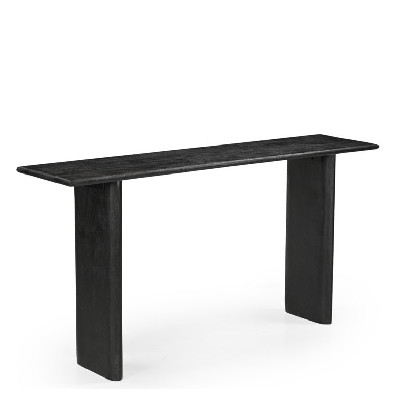 Console en bois massif Jovitah - Noir