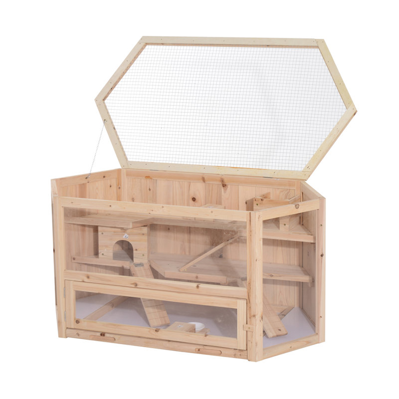 Cage pour animaux 3 niveaux Hannan