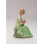 Figurine musicale en porcelaine fine tenant un bébé - H 7 1/4 po