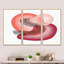 «Minimalistic Red and Pink Shapes II», reproduction de cadre flottant sur toile 3 pièces-1742558080-1742558108