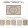 Elaine Machine Washable Vintage Area Rug With Non-Slip Backing