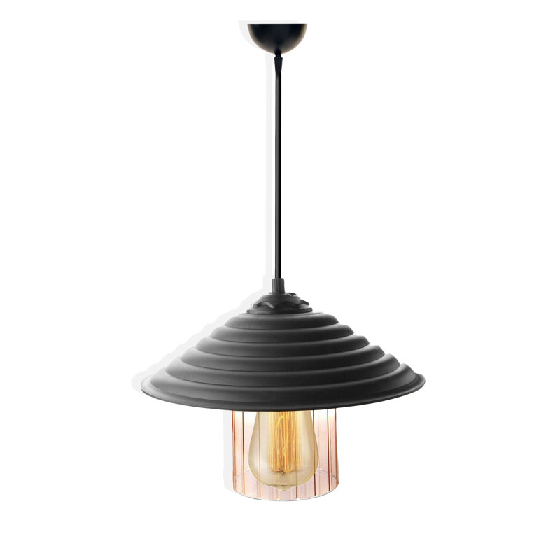 Luminaire suspendu conique à 1 lumière Benge