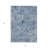 3' X 5' Navy Blue Geometric Washable Indoor Outdoor Area Rug
