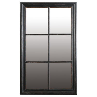 Wood Flat Wall Mirror