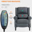 Fauteuil inclinable manuel confortable pour se détendre dans le salon