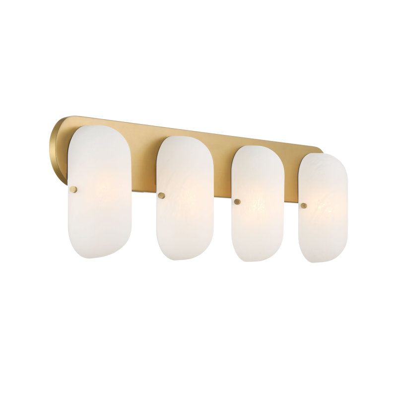 Coiffeuse Heathcote, 240 W, H 8,5 po x l 32 po x P 3,5 po, Quatre lumières