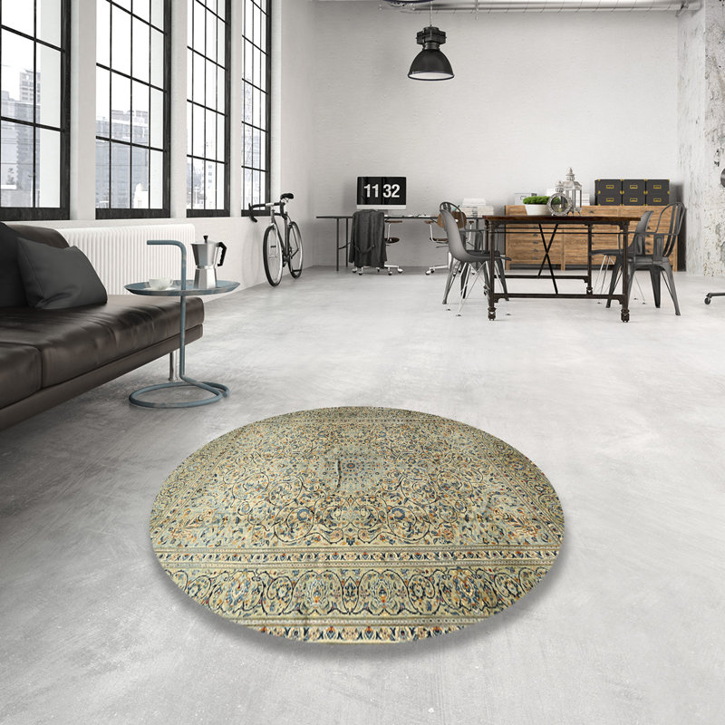 Tapis oriental gris, Rond 6 pi