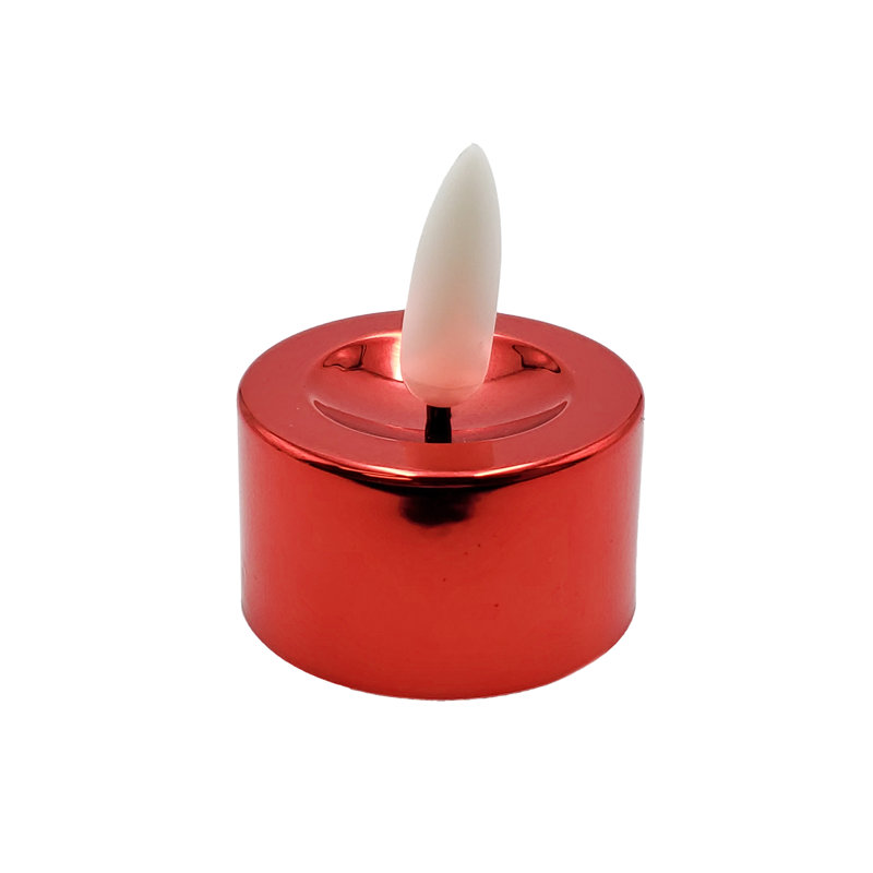 Flambeaux à mèche 3D à piles, Rouge