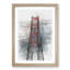 Through the Golden Gate Bridge in Abstract - Picture Frame Graphic Art Print-55769474-55769475